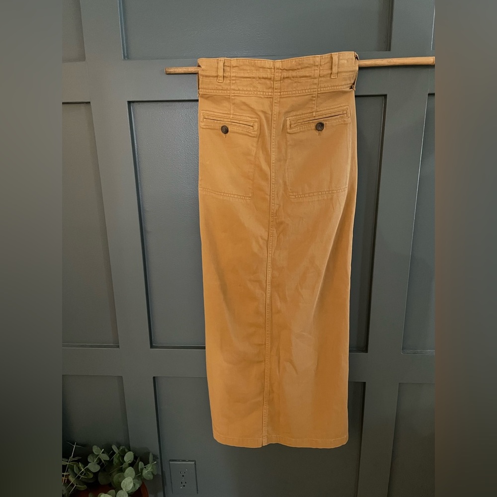 NWOT • Free People Chino Maxi Skirt - Picture 6 of 8